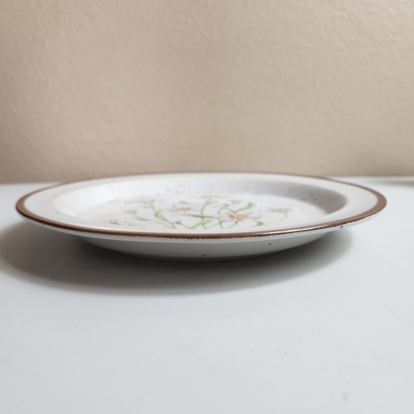 VTG 70s Takahashi Speckled Stoneware "Field Daisy" Salad Plate 8"/No. 203 - Picture 2 of 4